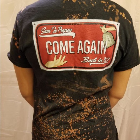 💰Scam in Progress Hand-Made Custom shirt 💎💳 - Picture 3 of 7